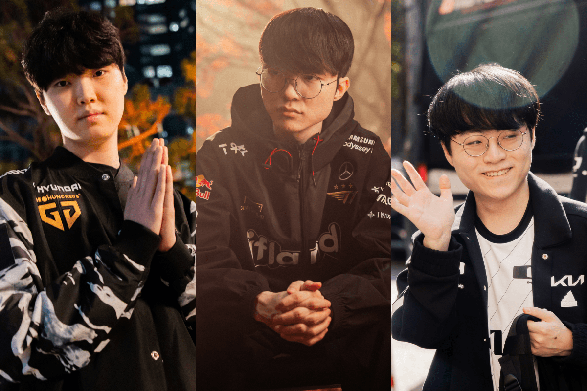 Chovy (left) has never won the Worlds while ShowMaker (right) has only won once