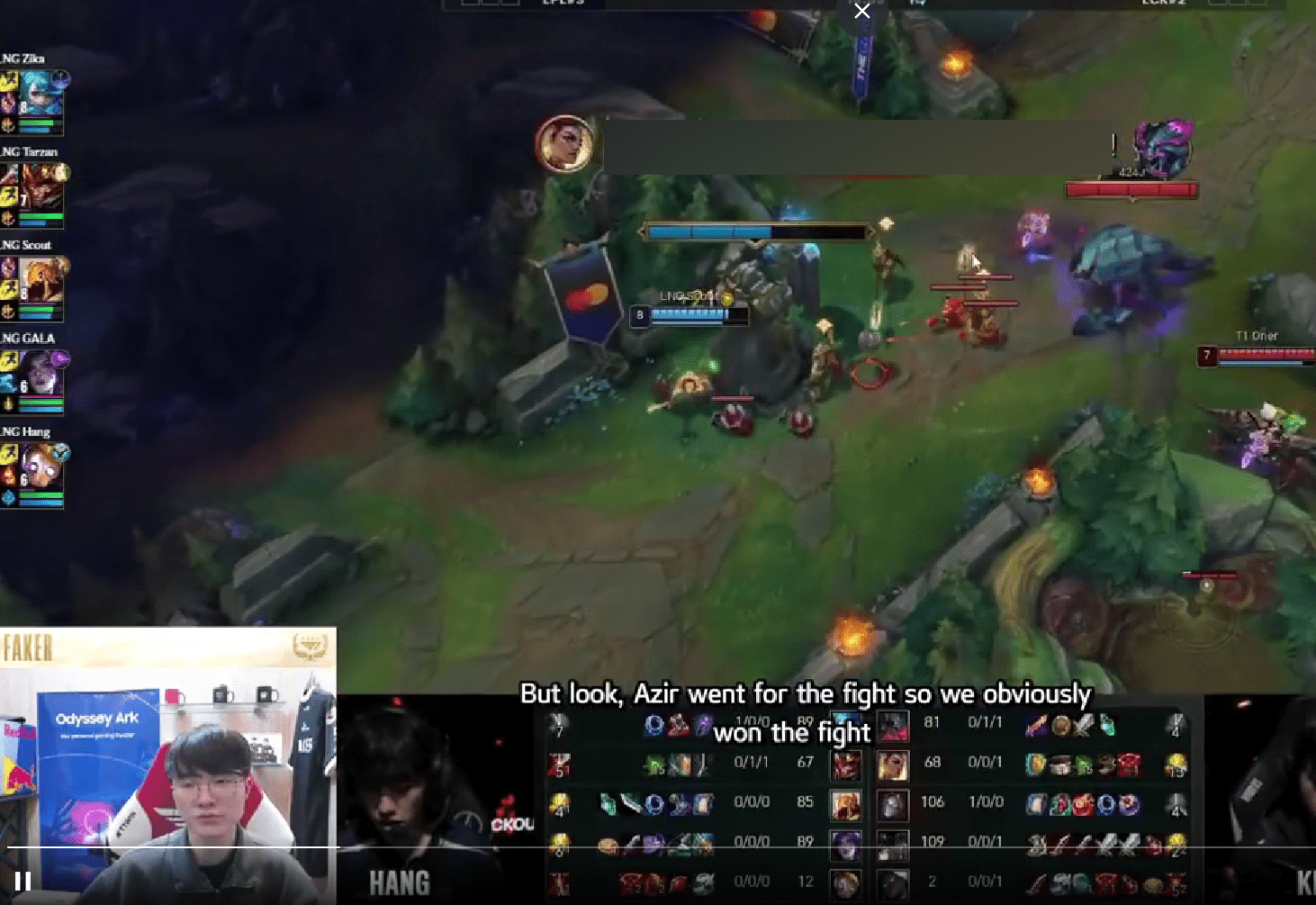 Faker: 'Look, Azir wanted to fight, so we were the ones who won the fight'