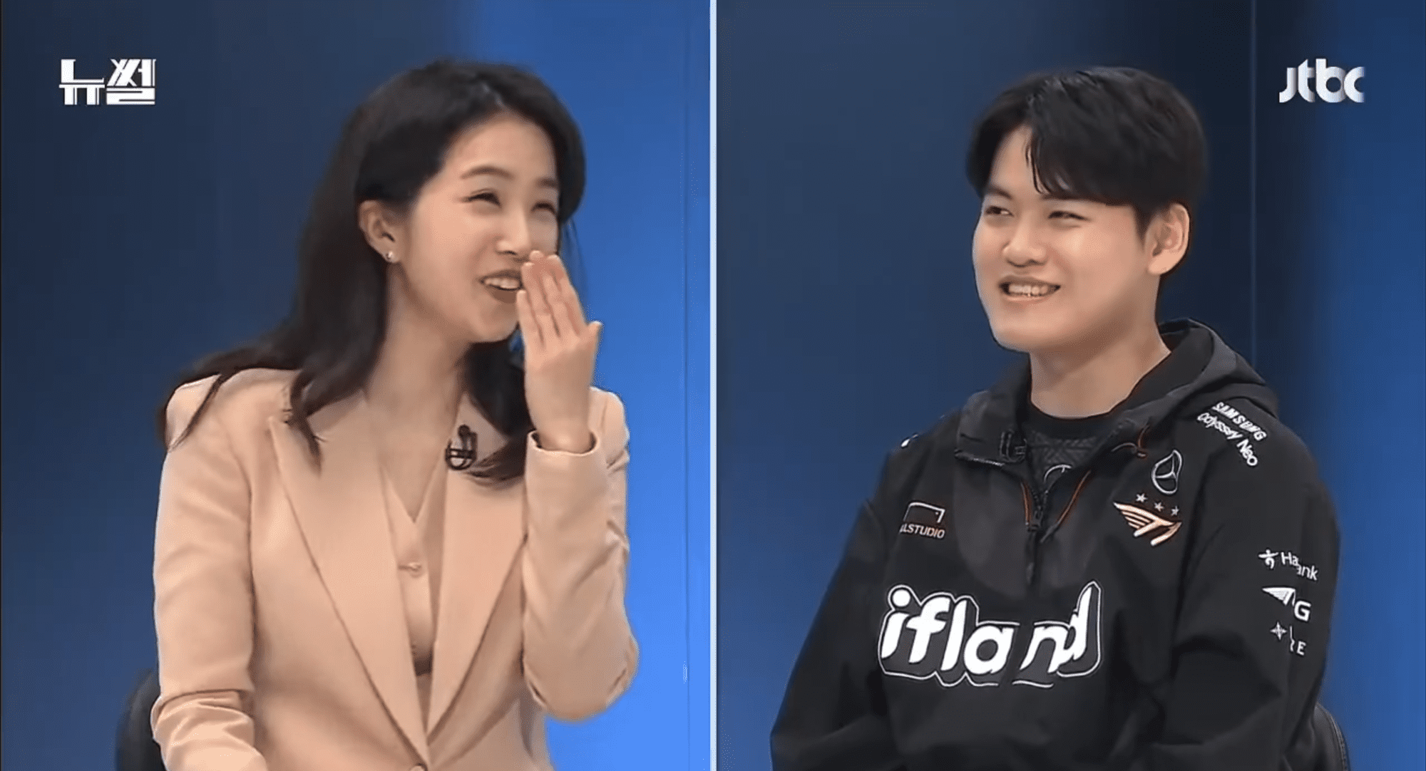 Gumayusi does not hesitate to 'call out' Faker in the talk show