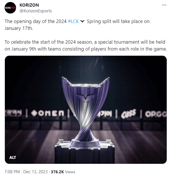 No information has been provided about which teams or players will participate in the event