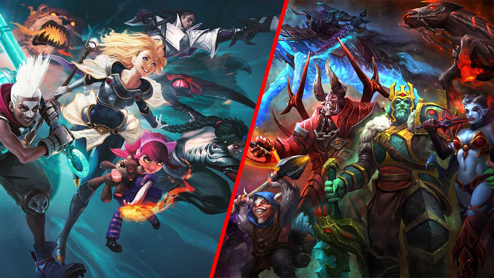 The communities of League of Legends and DOTA 2 often clash with each other