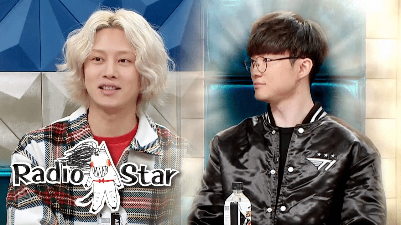 Hee Chul is one of the MCs of the show and a die-hard fan of Faker