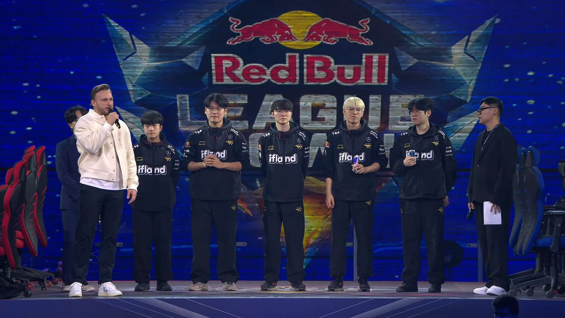 T1 participates in an event organized by RedBull in Germany