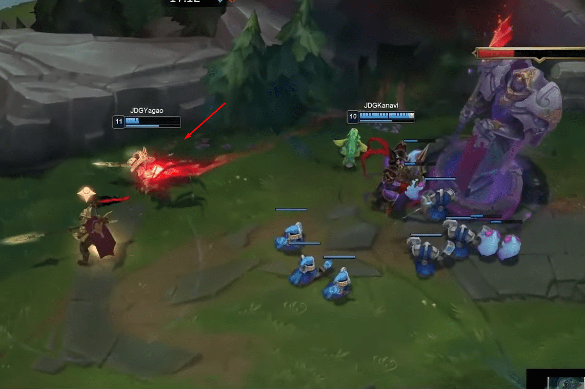 Yagao's hesitation led to him being taken down by the turret in a ridiculous manner