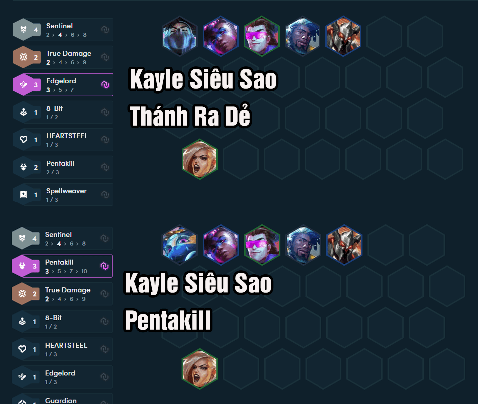 Regardless of which Star Guardian form Kayle uses, players need to ensure frontline durability with 4 Guardians