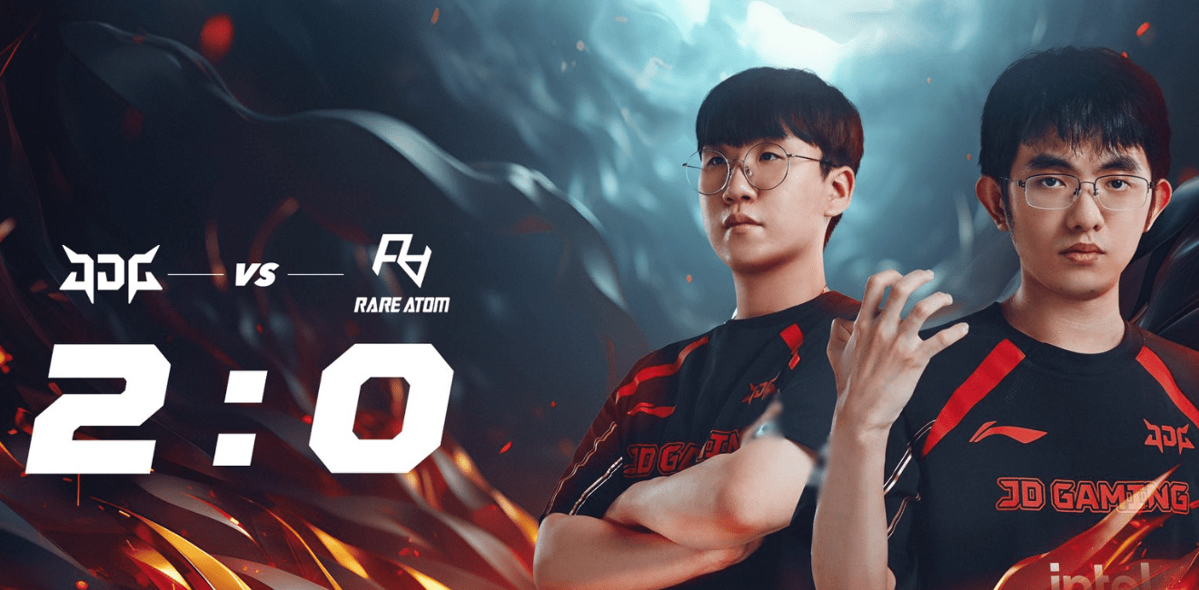 JDG was too strong against RA, so they convincingly won 2-0