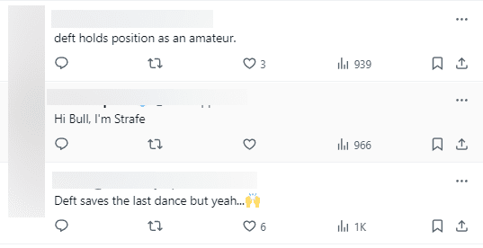 Fans also believe Deft had a terrible performance