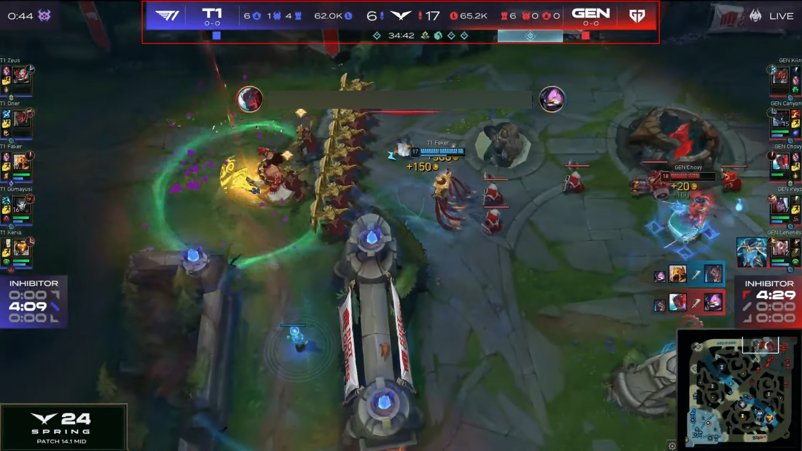 Gen.G gives up all 6 Voidlings to T1 to secure powerful dragon buffs