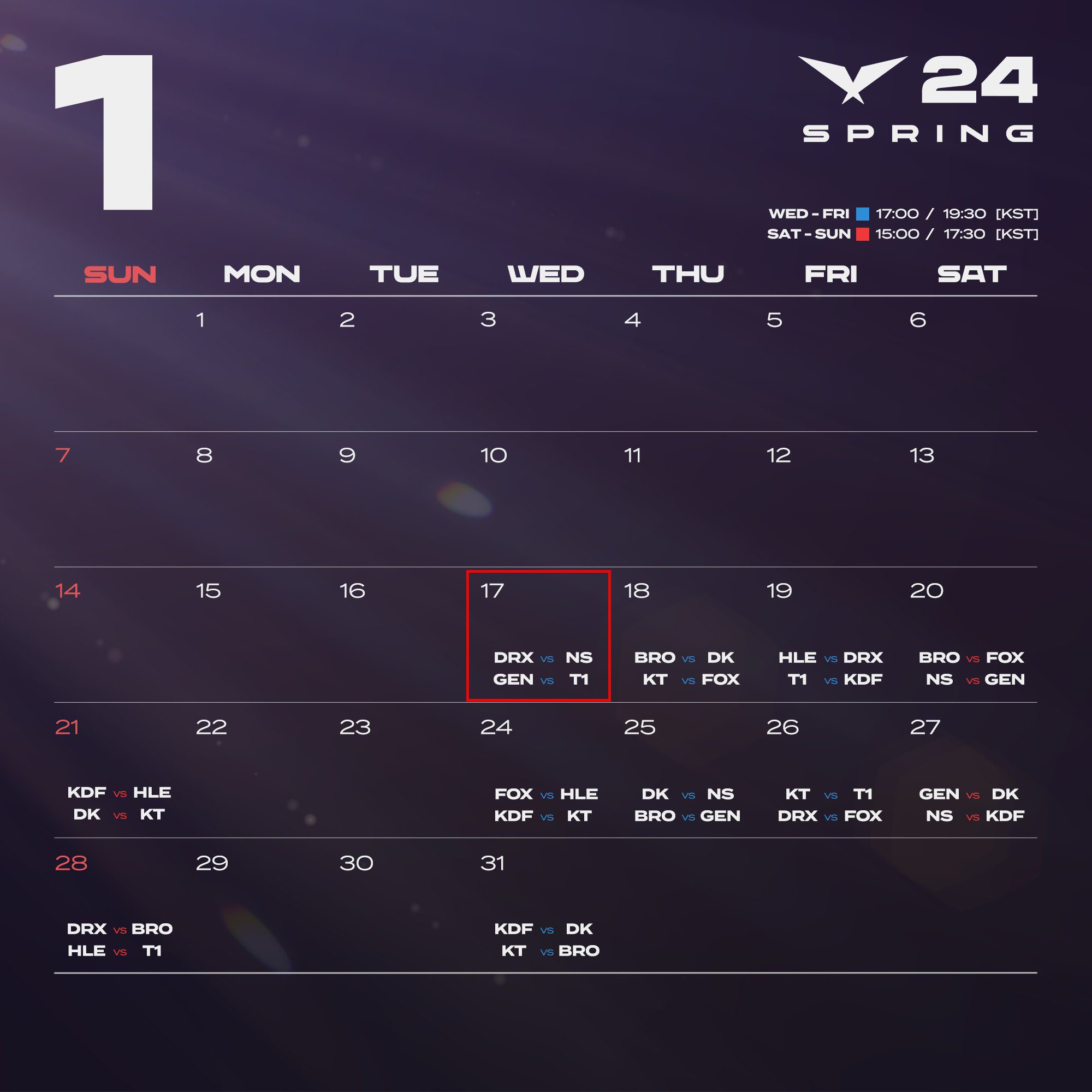 LCK has had very exciting matchups right from the opening match for several years