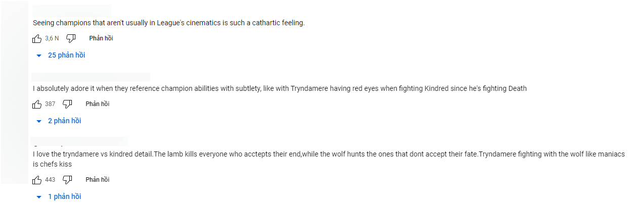 Some opinions from netizens
