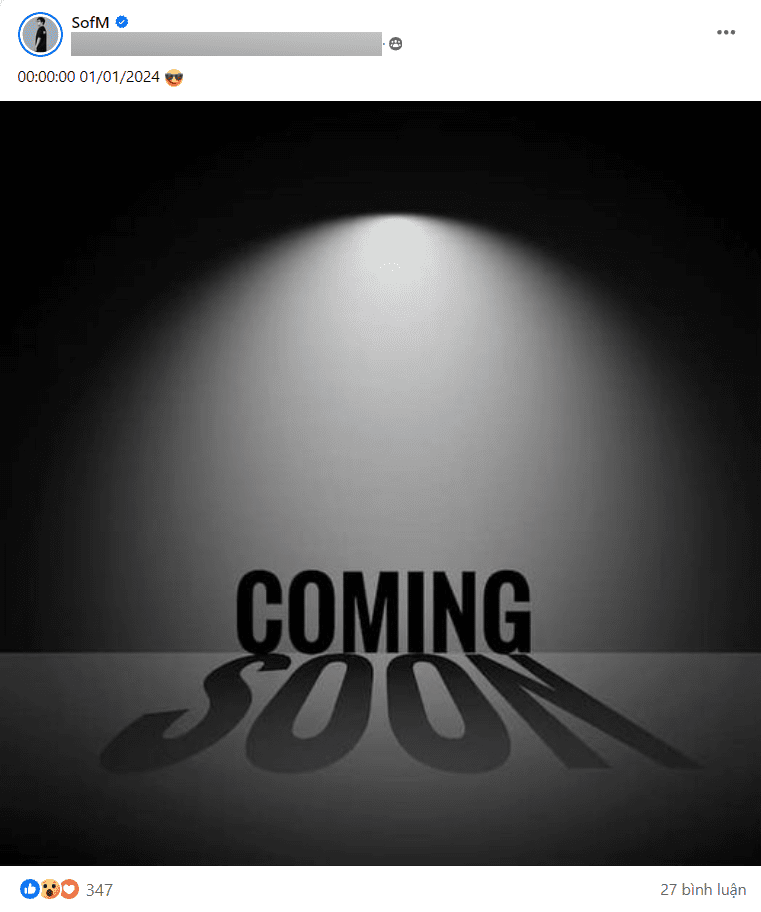 SofM hinted at an important announcement on the last day of 2023