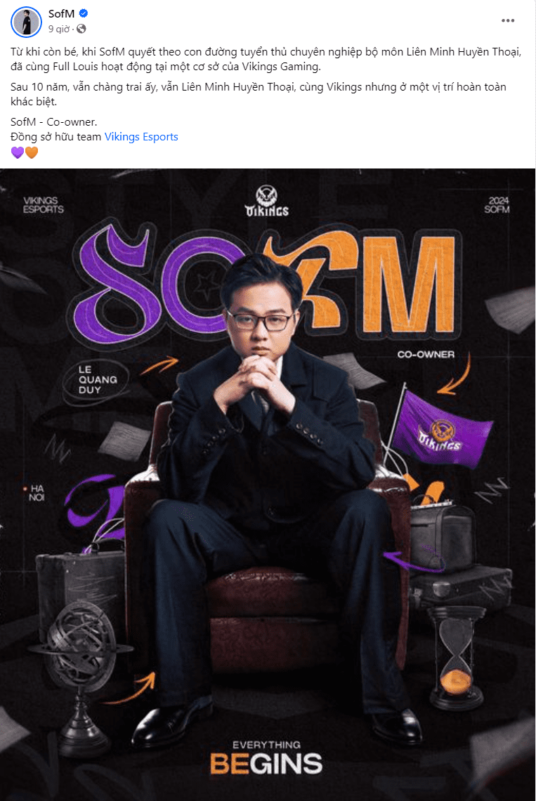 SofM officially confirms co-ownership of Vikings Esports