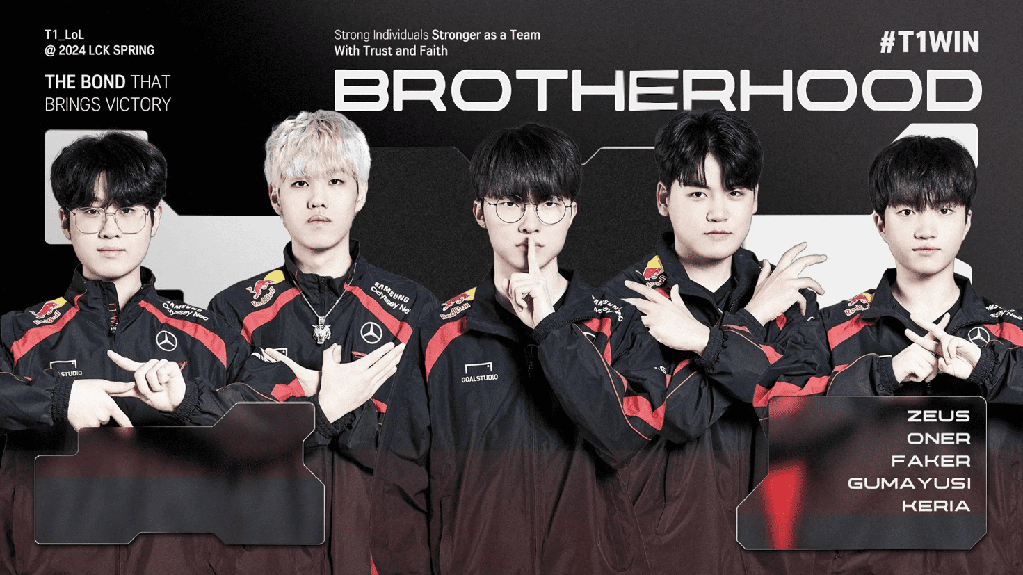 The brand of the team can only be included in official or unofficial announcements with T1's permission