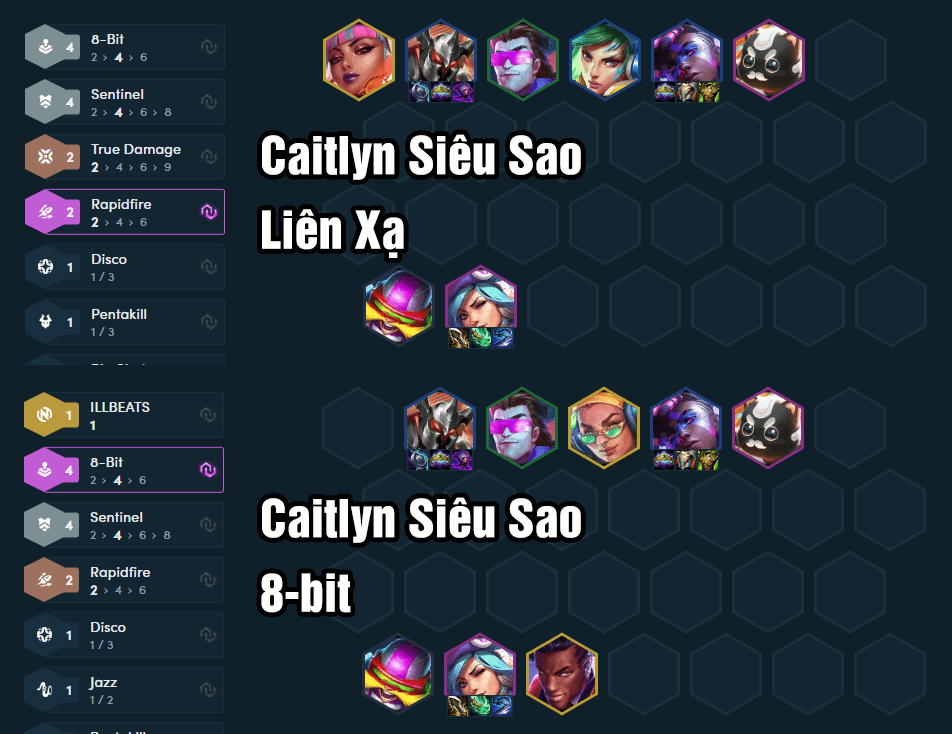Caitlyn in either the Sniper Superstar or 8-Bit form can carry the team exceptionally well