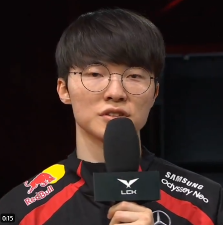 Faker still supports the tournament organizers