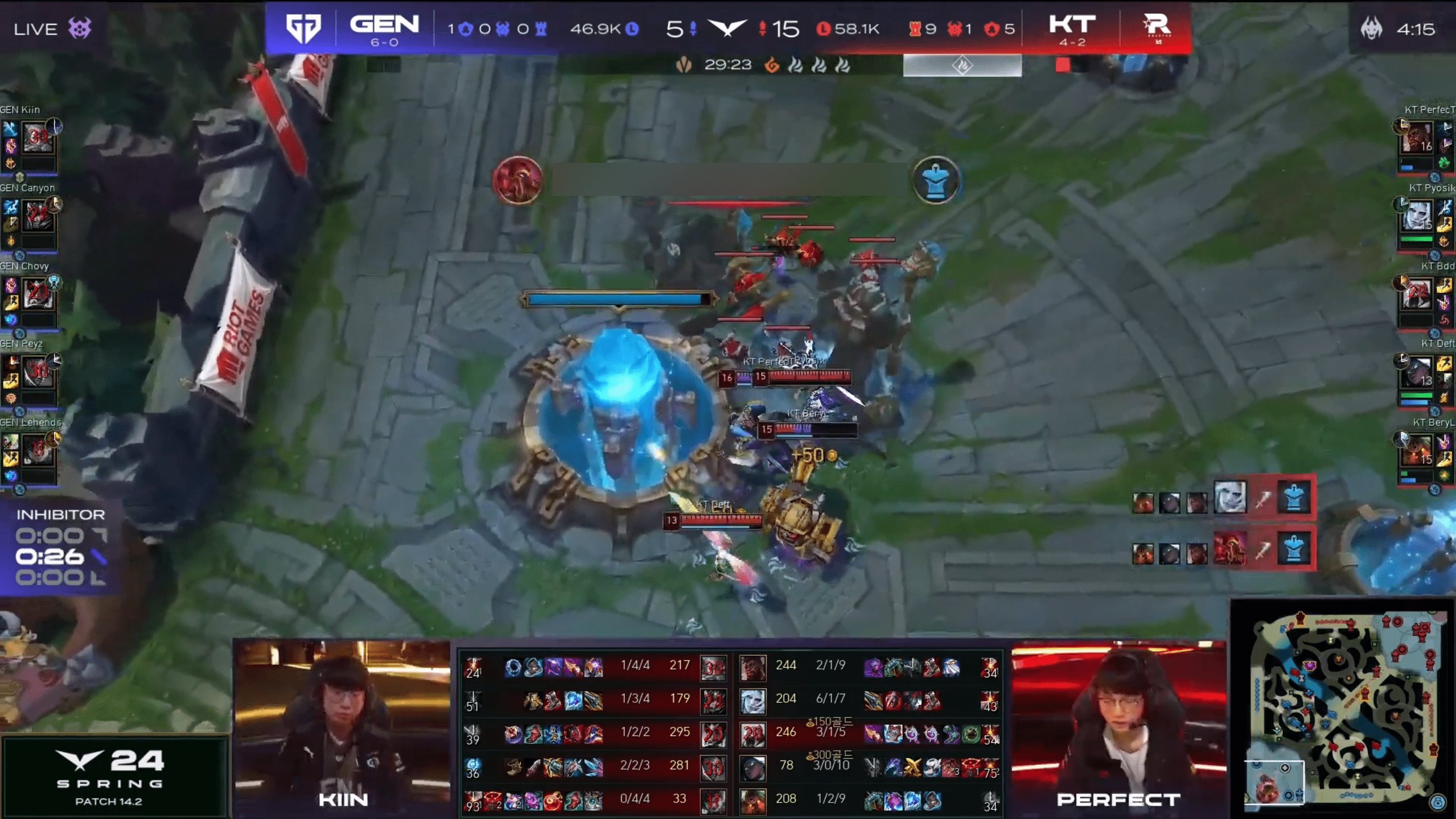 The result was completely opposite as KT convincingly won 2-0