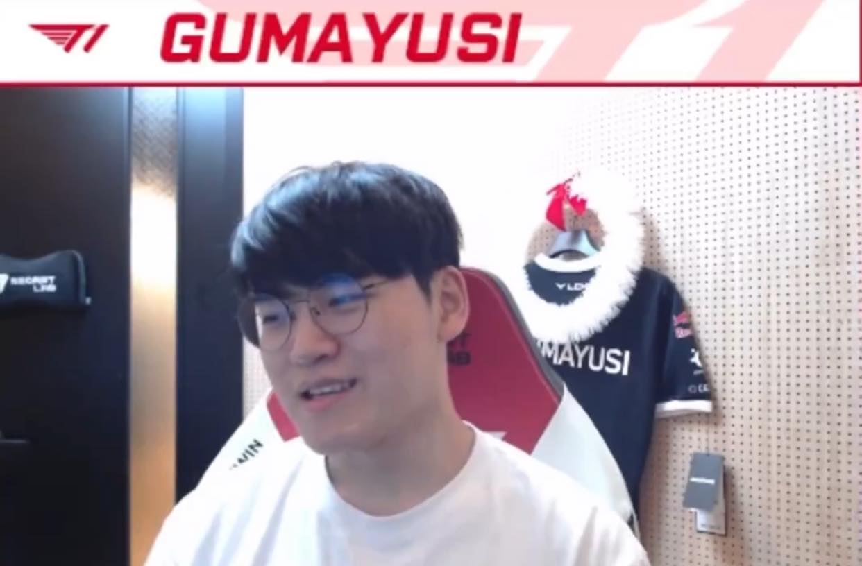Gumayusi states that the Ezreal Support choice was outside his thoughts but stemmed from a challenge between him and Keria