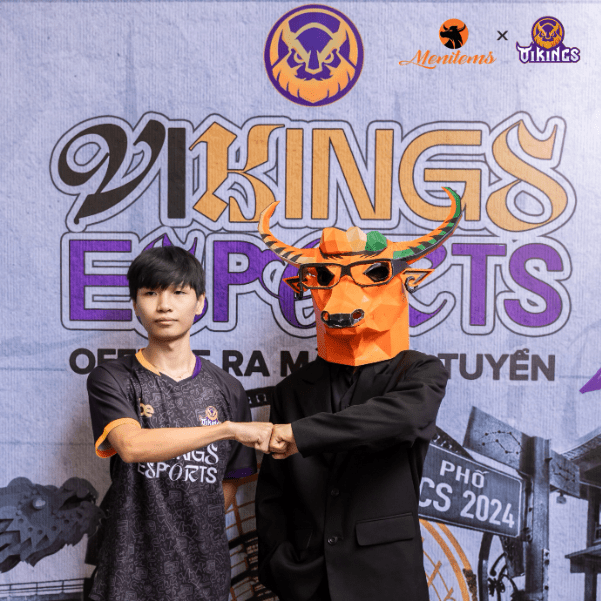 Menitems at the official lineup launch event of Vikings Esports