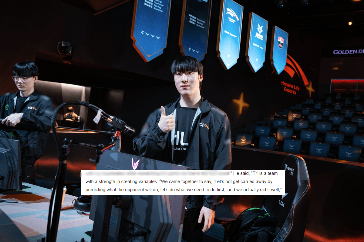 Zeka shares: “The greatest strength of T1 is creating variables. The best way to beat them is not to try to guess what T1 will do and focus on our own game first