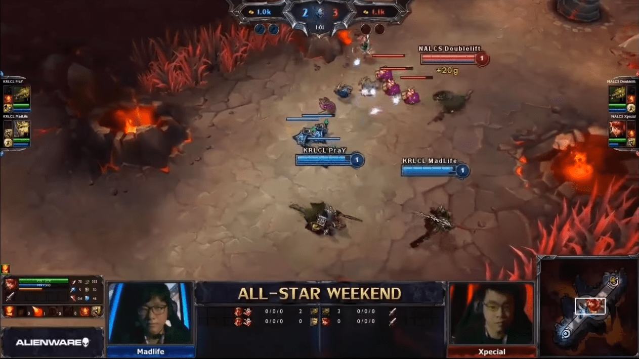 At the 2013 All-Star event, Riot introduced the 2v2 game mode along with the Magma Chamber map