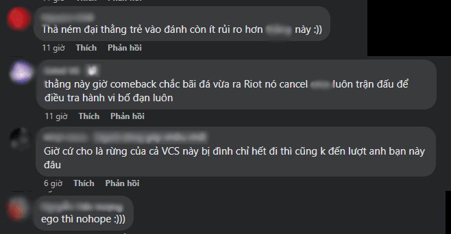 However, the community bluntly stated that Ego had no hope of returning to competition. 'Even if all the junglers in VCS are suspended, it wouldn’t be this guy’s (Ego) turn' - A gamer shared.