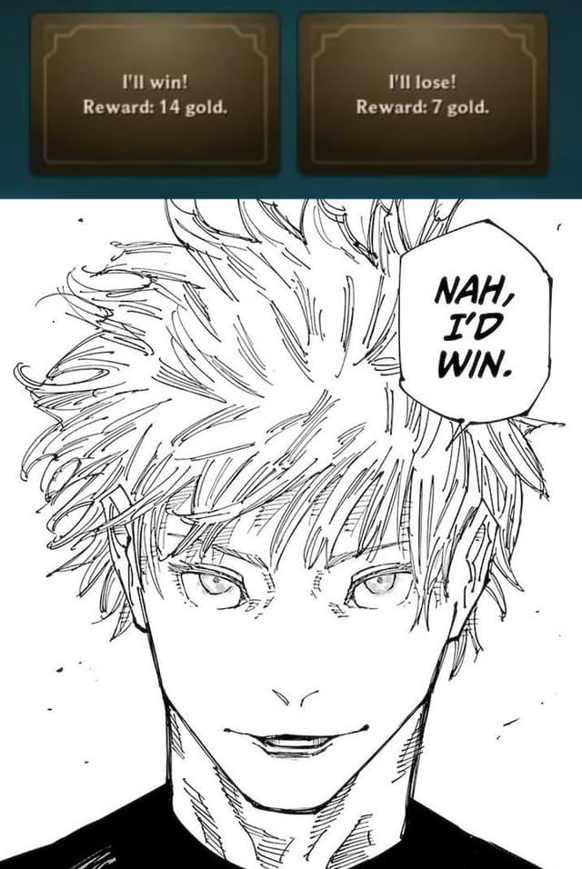 A mechanic in the Reunion Round makes many think of Gojo Satoru's famous quote
