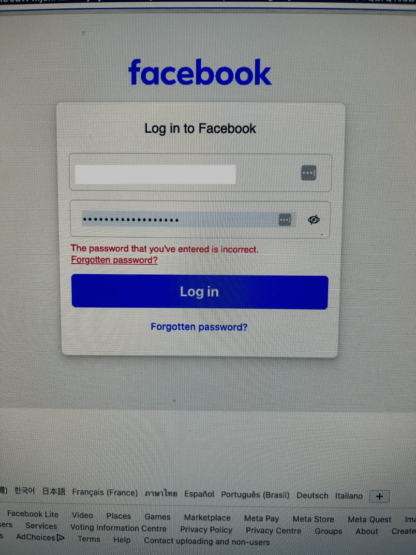 Facebook faces a serious issue on the night of March 5 (Vietnam time)