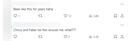 There are opinions that this issue has been around for a long time, and some express concern for Faker and Chovy