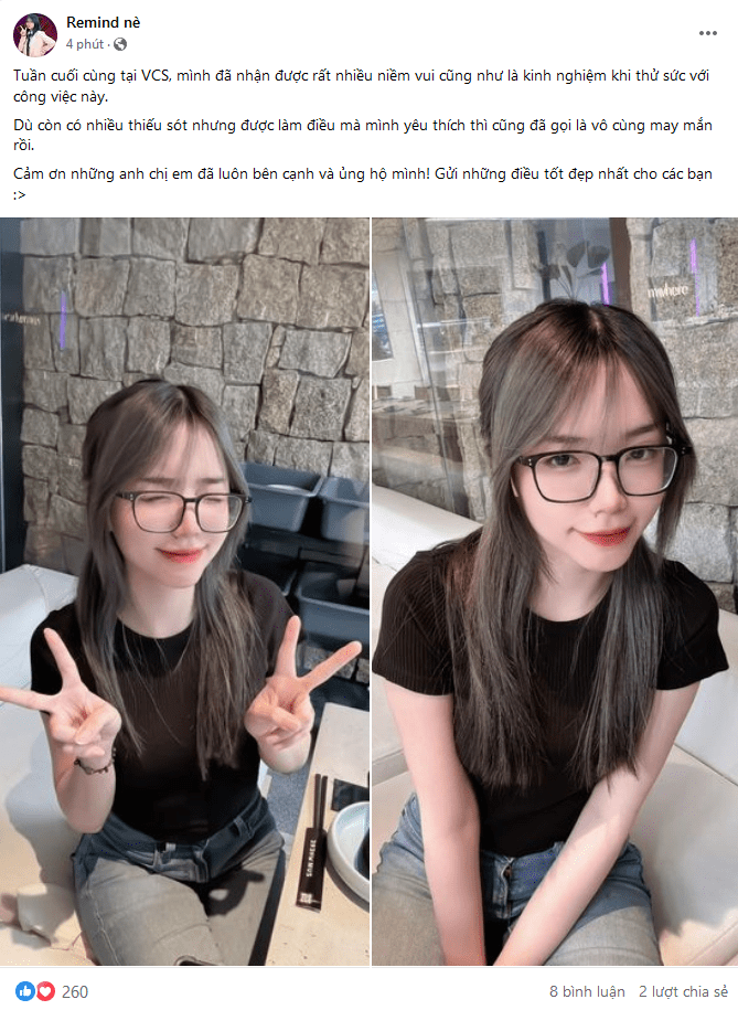 Previously, MC Remind also left League of Legends Vietnam