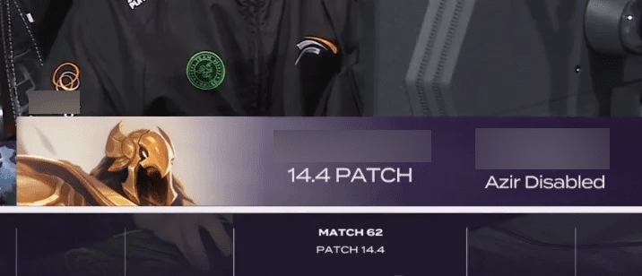 Azir banned by Riot since patch 14.4