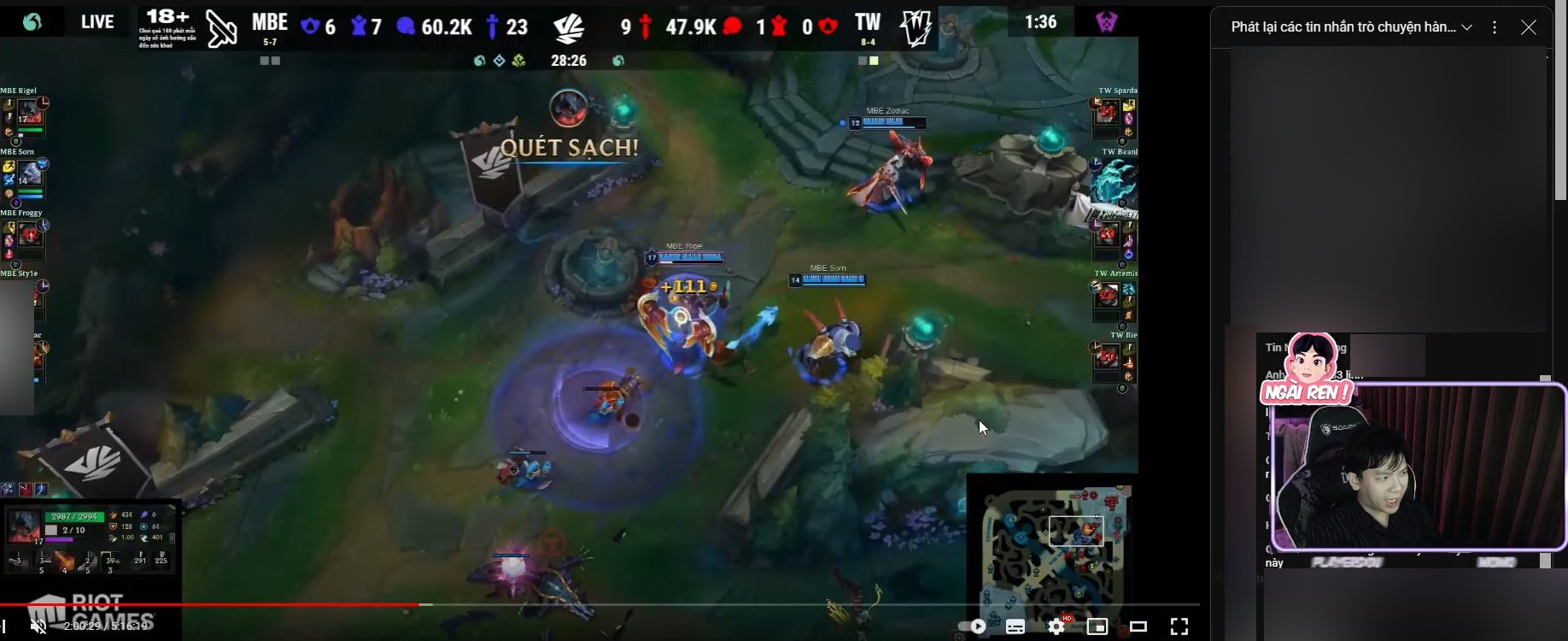 Former coach Ren analyzes the TW - MBE match