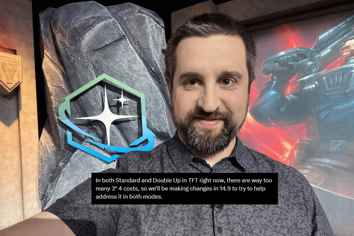 Riot Mortdog revealed: “In both Ranked and Duos modes of TFT, 4-cost 3-star champions are appearing too frequently and impacting the game negatively. We will have adjustments in patch 14.9 to address this issue in both game modes.”