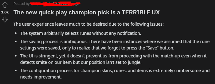 League of Legends players candidly comment: 'The champion selection interface in Quick Match is truly terrible'