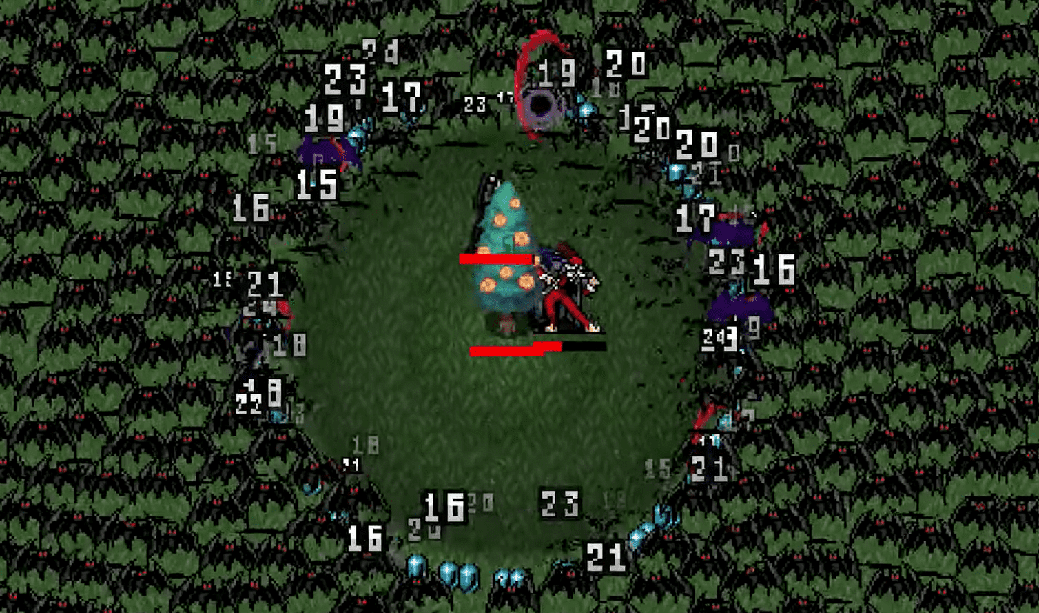 The community quickly recognized that it is directly inspired by the game Vampire Survivors