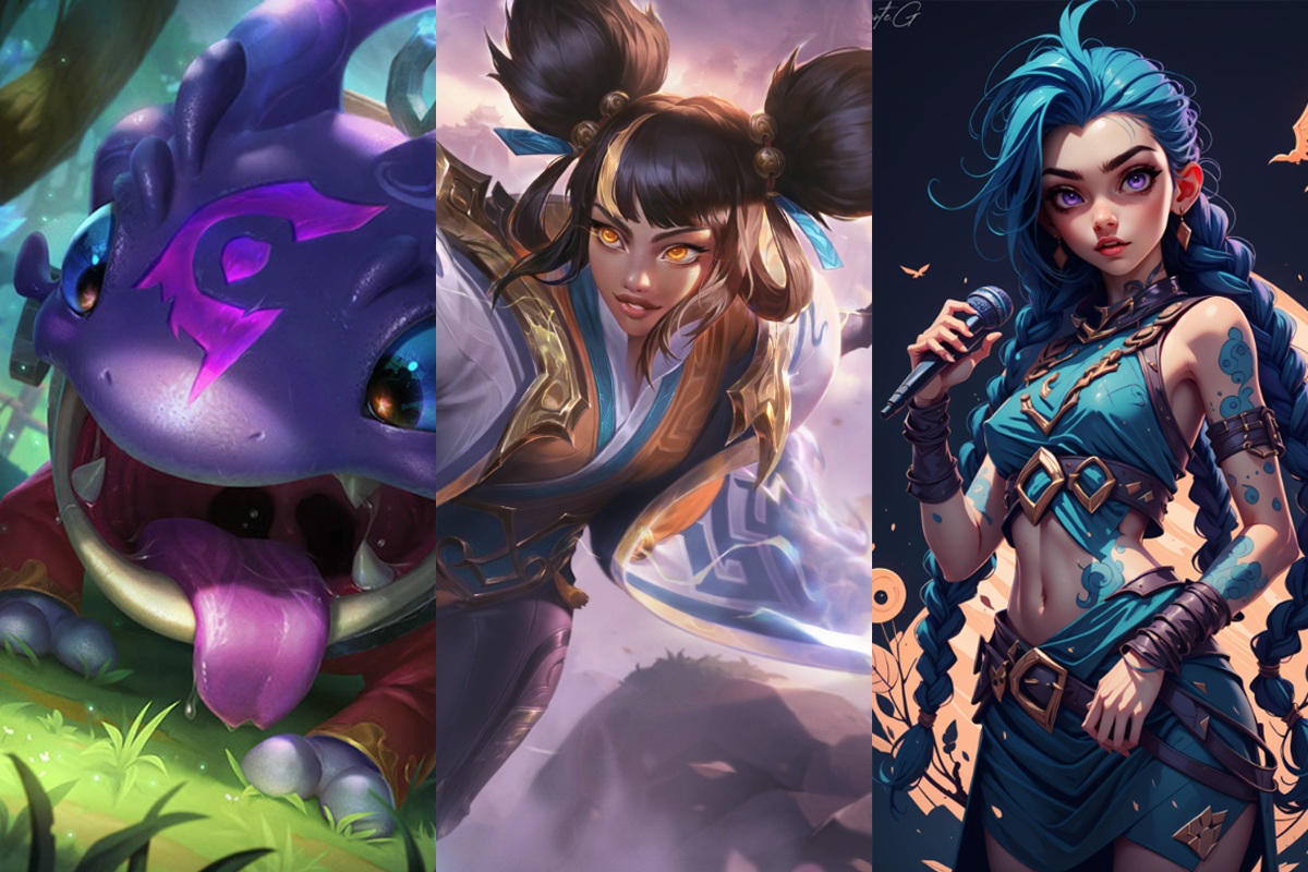 The trio Kog'Maw, Zeri, Jinx can be seen as the 'hack tool kings' at this time