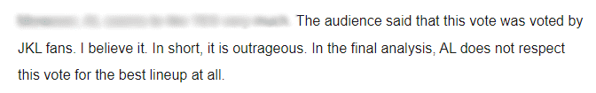 Fans even joked: 'Is AL full of JackeyLove fans that they voted for him and TES so much?'