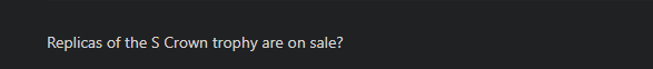 'Maybe they are preparing to sell a copy version of the World Championship trophy' - Another fan shares sarcastically