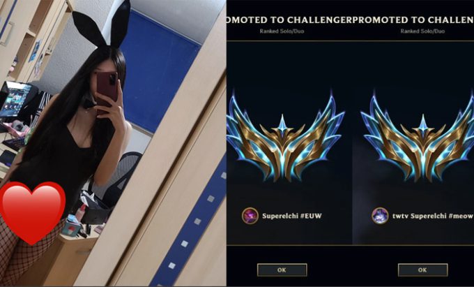 Claudia (left) has recently succeeded in reaching Challenger on 2 different accounts