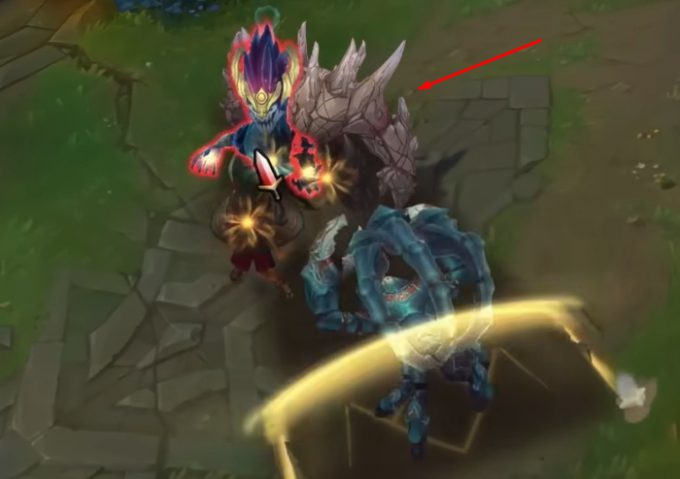 Malphite in the Skarner skill introduction video has a completely different appearance compared to the official version