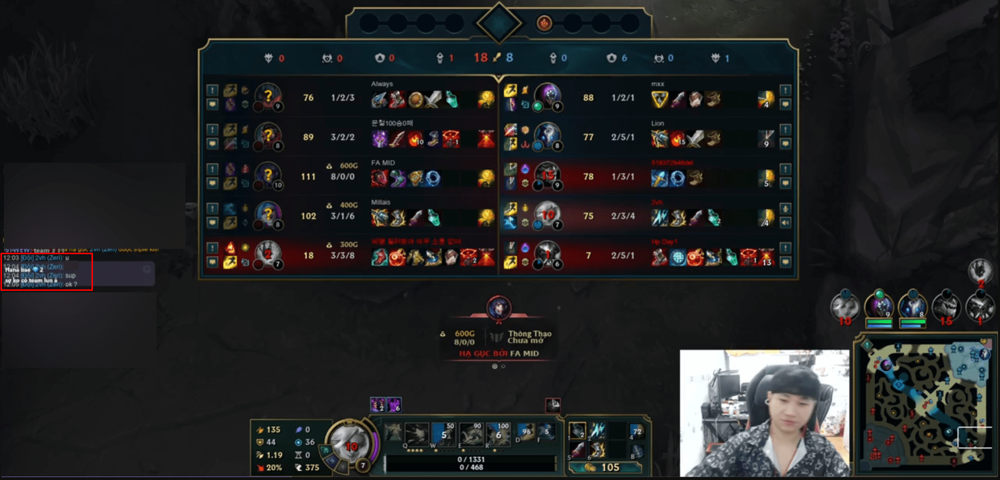Celebrity had a very tense 'var contact' with his Support teammate who is a member of T1 Academy
