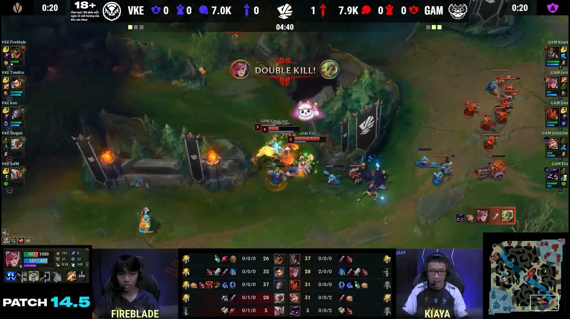 Levi showcased excellent form, but importantly GAM managed to 'shut down' VKE's macro play at times