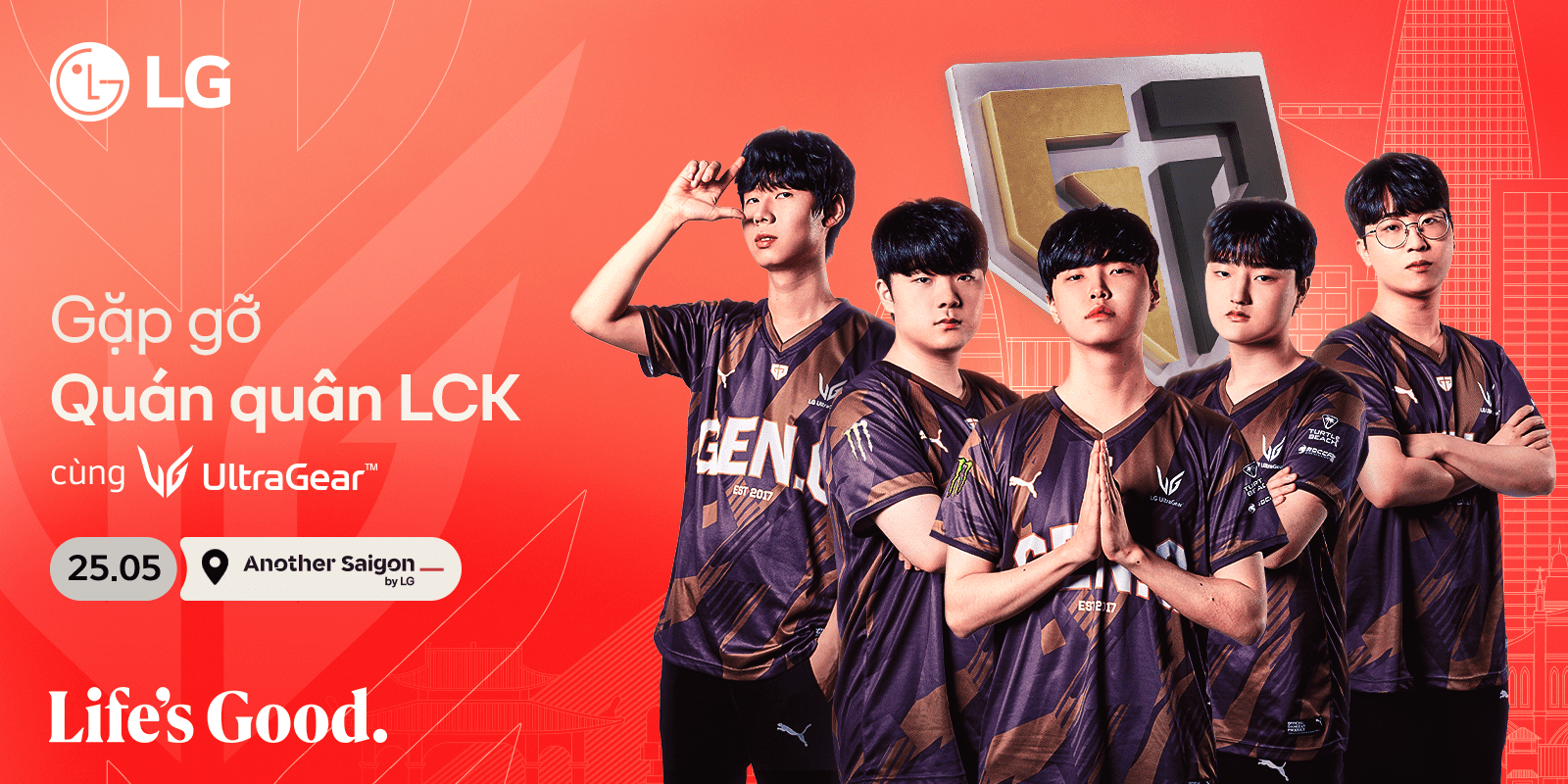 Gen.G's fan meeting event in collaboration with LG will be held at Another Saigon, Ho Chi Minh City