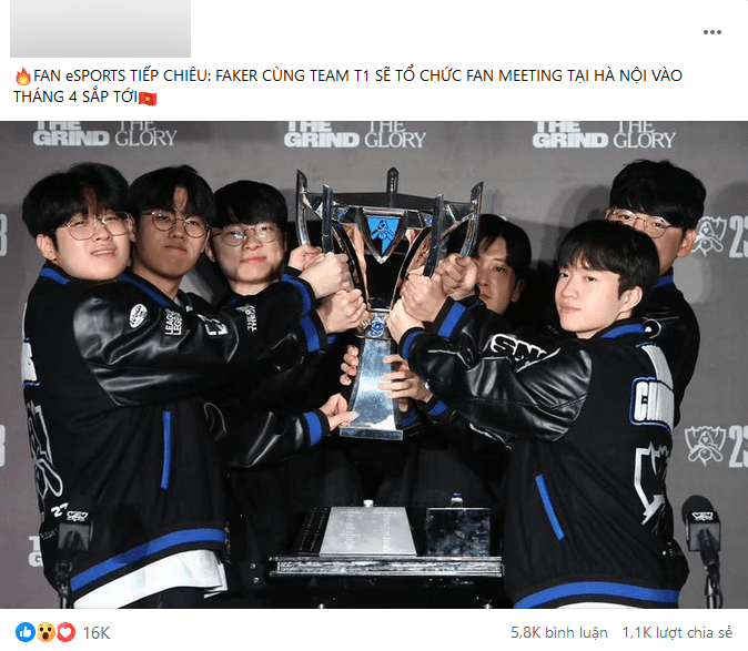Earlier this year, T1's visit to Vietnam was not confirmed, but many websites in Vietnam shared this information