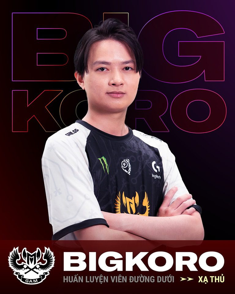 Bigkoro from Phong Vu Buffalo returns to the role of a player in GAM