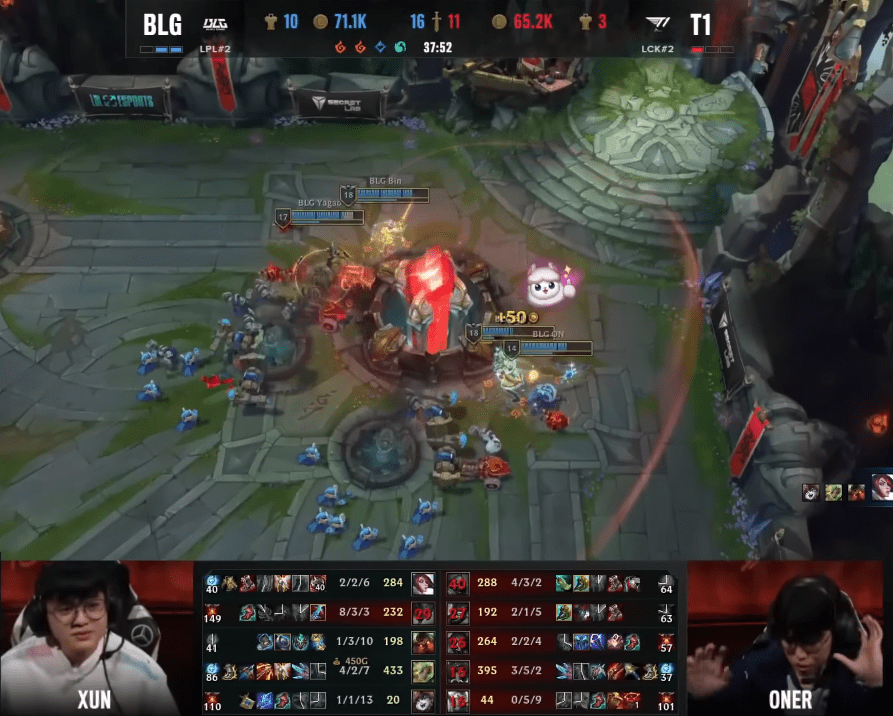 At MSI 2023, BLG truly brought 'sorrow' to T1 when they defeated Faker and his team with a score of 3-1