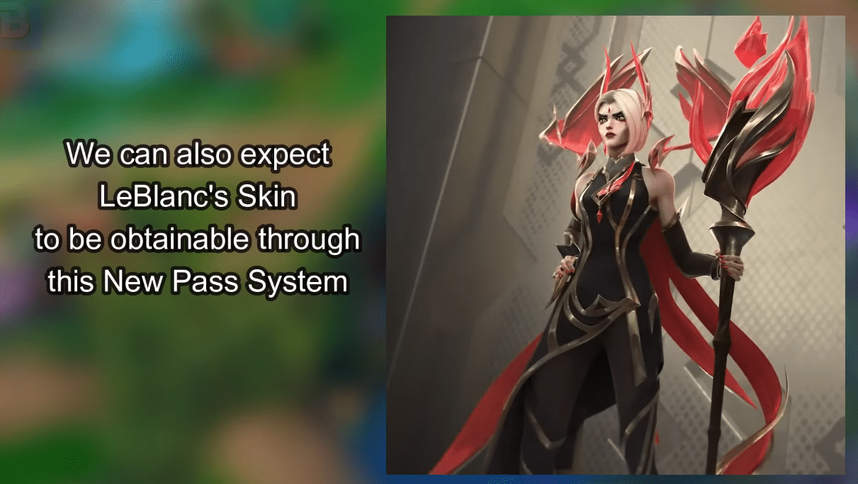 The LeBlanc skin introduced in the Hall of Fame event trailer may also be given as a reward for completing the Event Ticket
