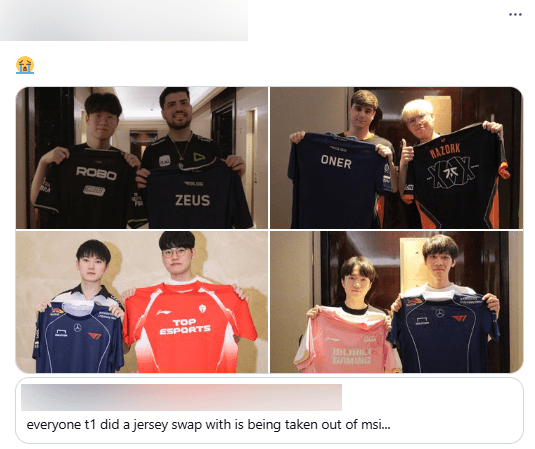 All teams that swapped jerseys with T1 at this MSI have ended up empty-handed