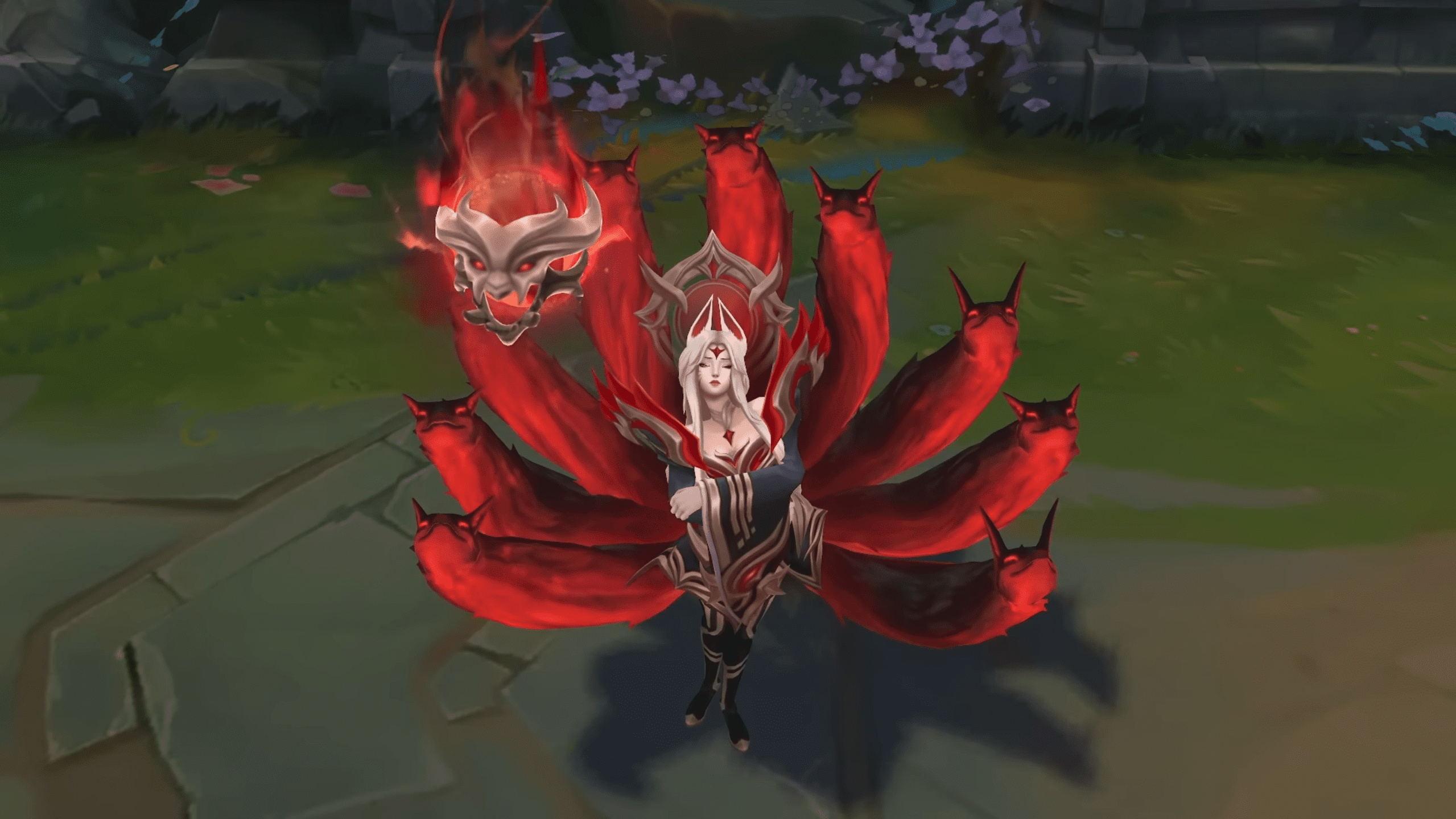 Ahri will have a devil face symbolizing Faker's nickname 'Demon King'