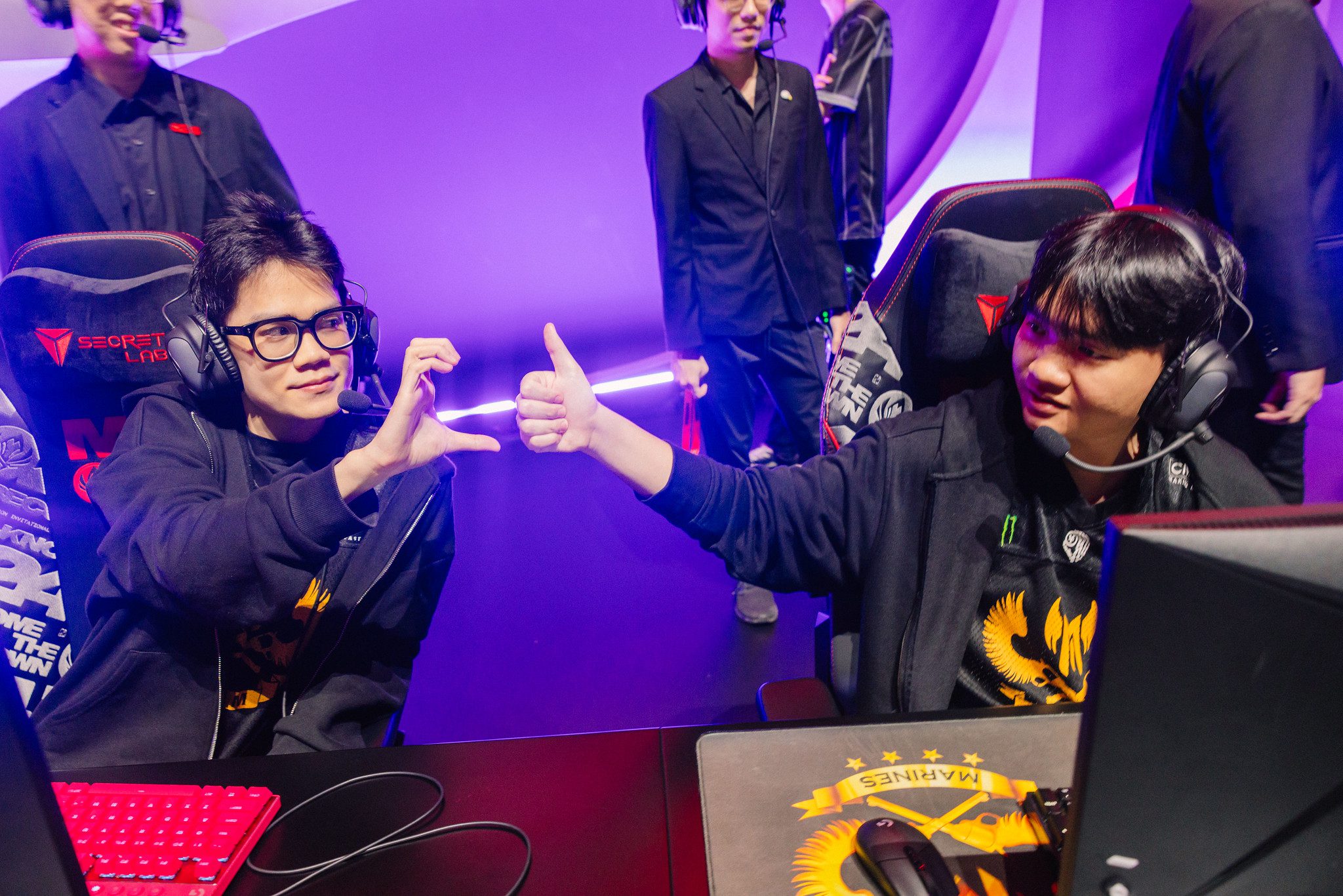 EasyLove (left) and Emo had an acceptable performance in their first official MSI
