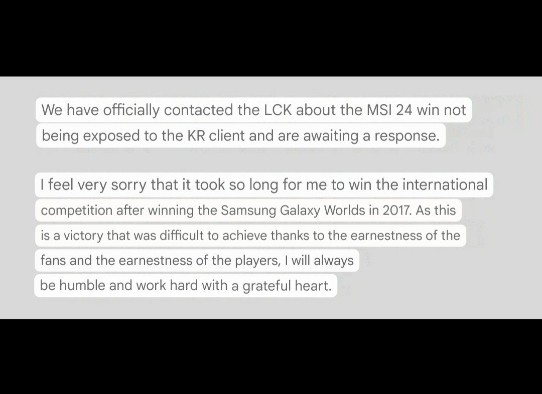 Post from Gen.G representatives: 